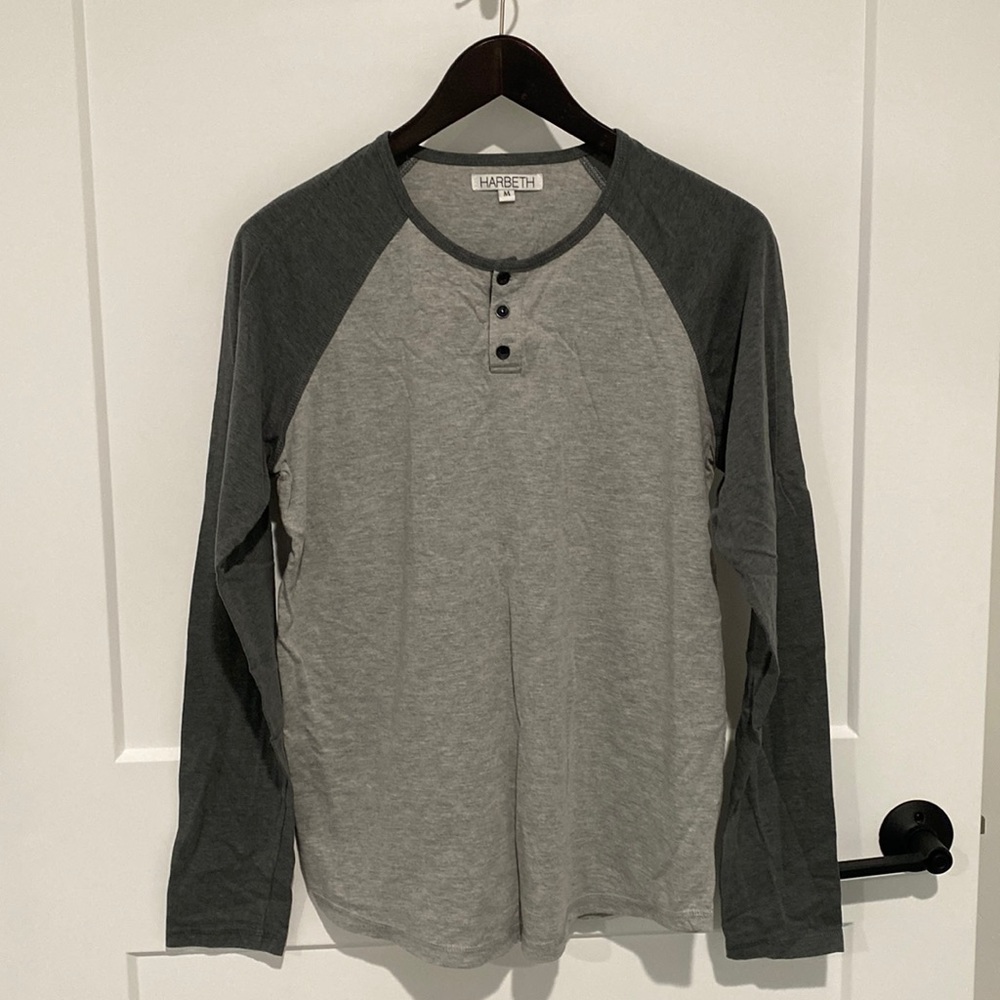 Harbeth Mens Long Sleeve Color Blocked Shirt